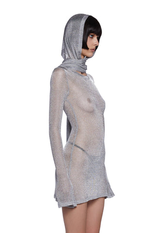 Tempo Metallic Knit Mini Dress