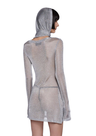 Tempo Metallic Knit Mini Dress