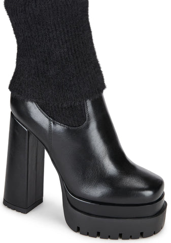 Roddy Platform Boots - Black