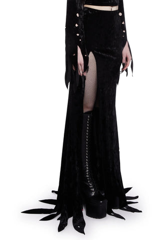 Mistress Of The Dark Maxi Skirt