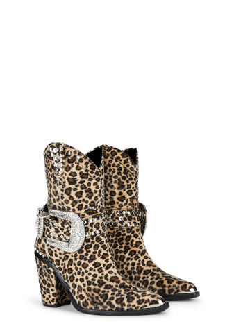 Sheriff Shine Cowboy Boots - Leopard