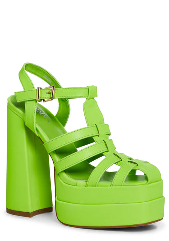 Tropical Tranquility Platform Heels