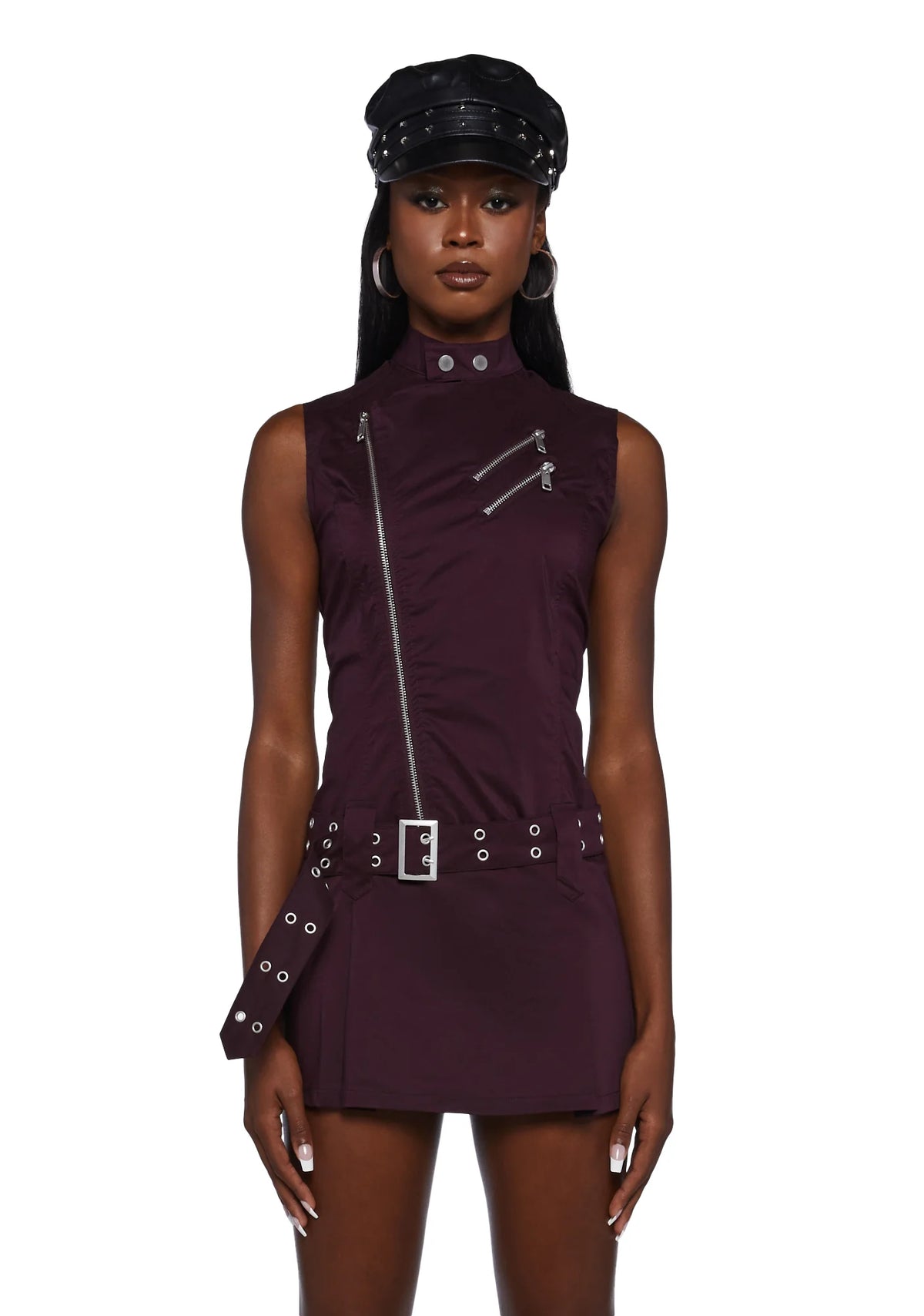 Claire Moto Mini Dress
