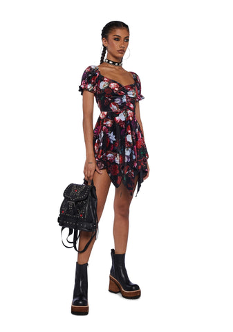 Chasin' Rainbows Mini Dress - Floral