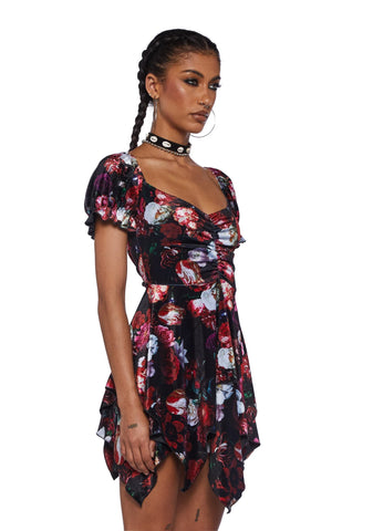 Chasin' Rainbows Mini Dress - Floral