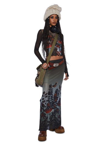 Melodic Wanderlust Maxi Skirt