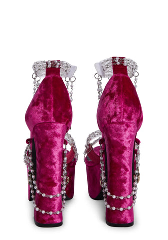 Holy Revelation Platform Heels - Magenta