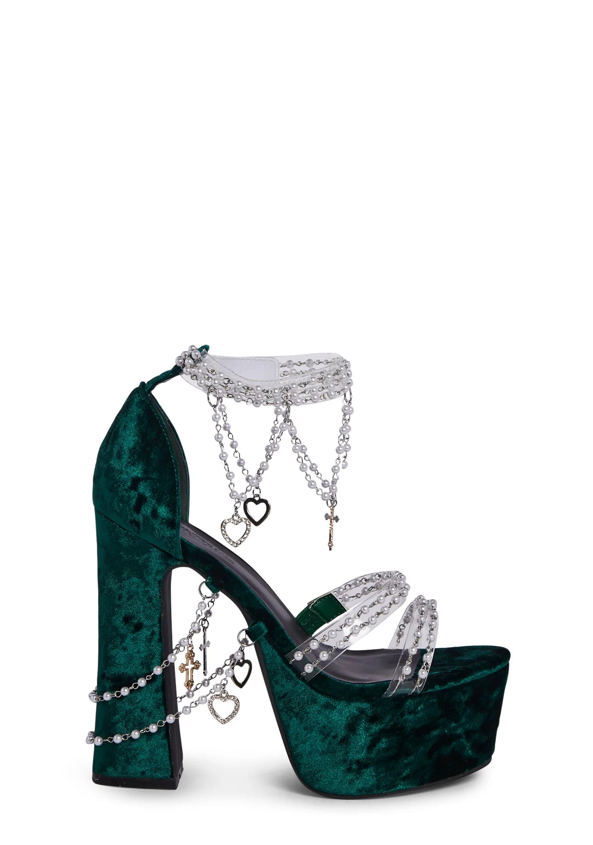 Holy Revelation Platform Heels - Emerald