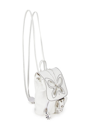 Feeling Good Butterfly Backpack - White