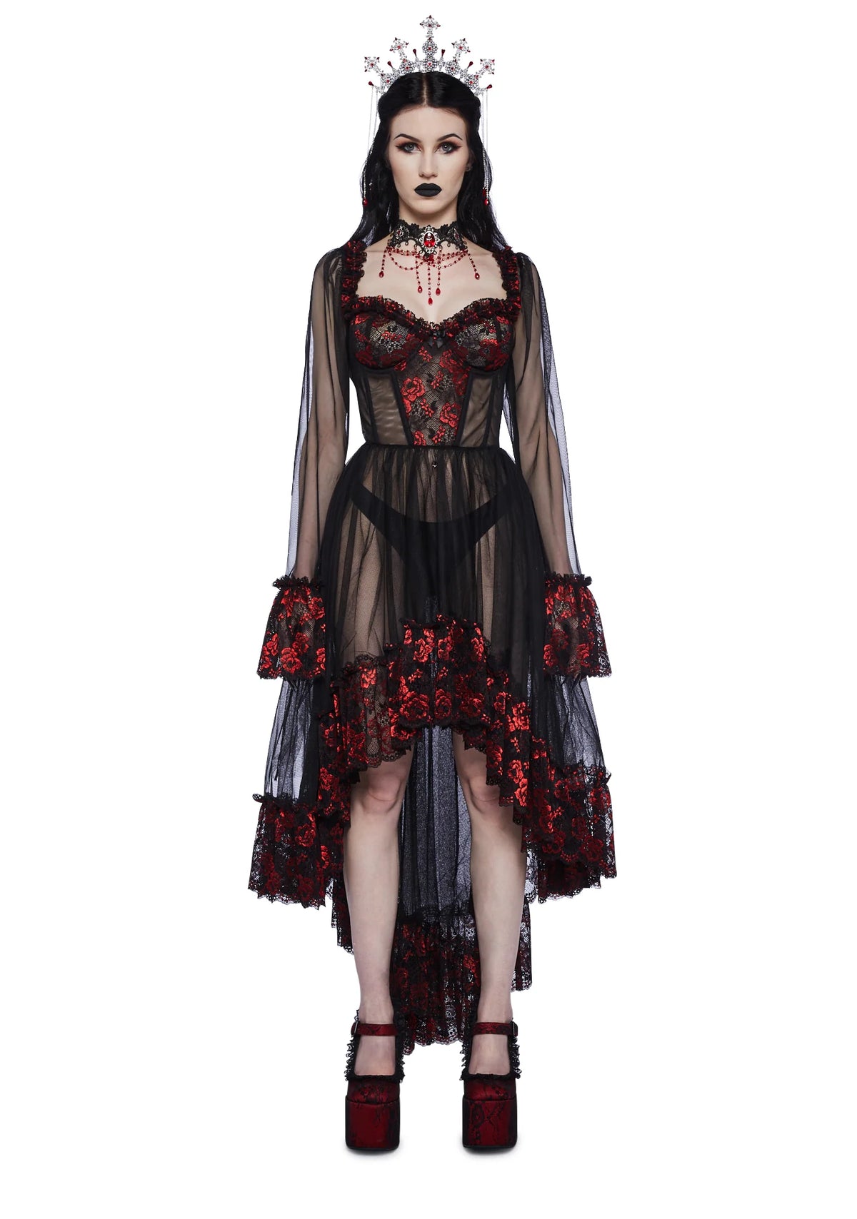 Dance With Death High-Low Dress