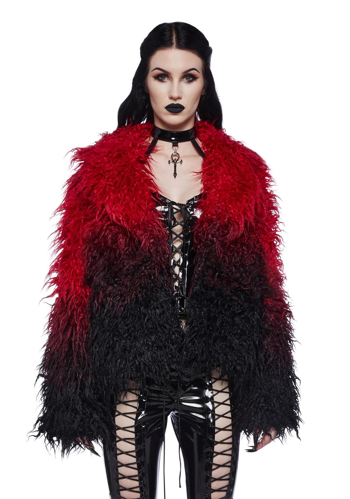 I'd Die Again Ombre Jacket- Red