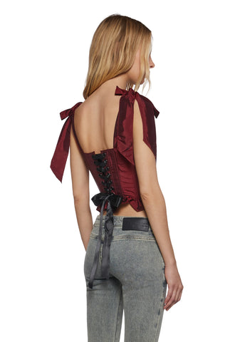 Crimson Secrets Corset Top