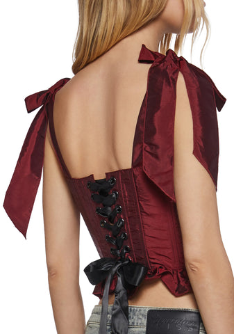 Crimson Secrets Corset Top