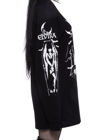 Webbed Witch Oversized Top