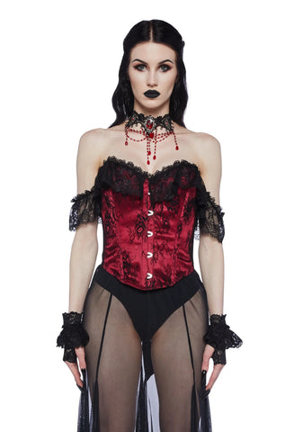 Truth Of Temptation Corset Top - Red