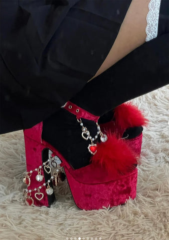 Holy Revelation Platform Heels - Ruby