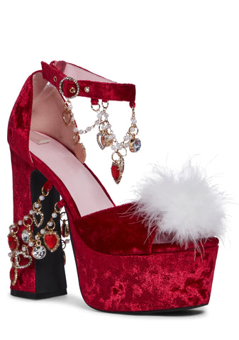 Holy Revelation Platform Heels - Ruby