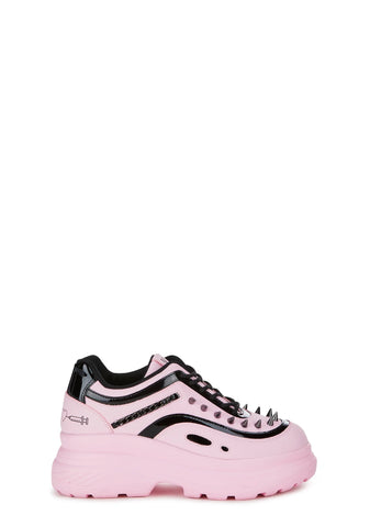 Yandoll Yami Platform Sneakers - Pink