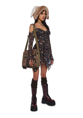 F Is For Fairies™ Handkerchief Dress - Mushroom