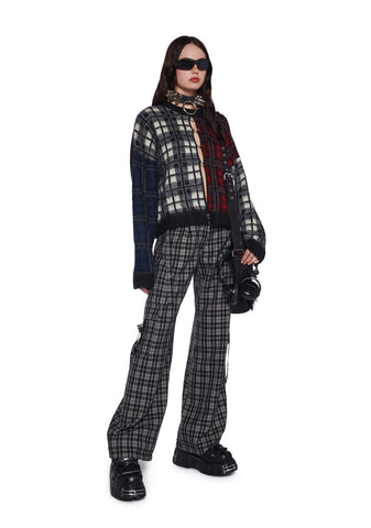 Crux Spliced Checked Knit Sweater