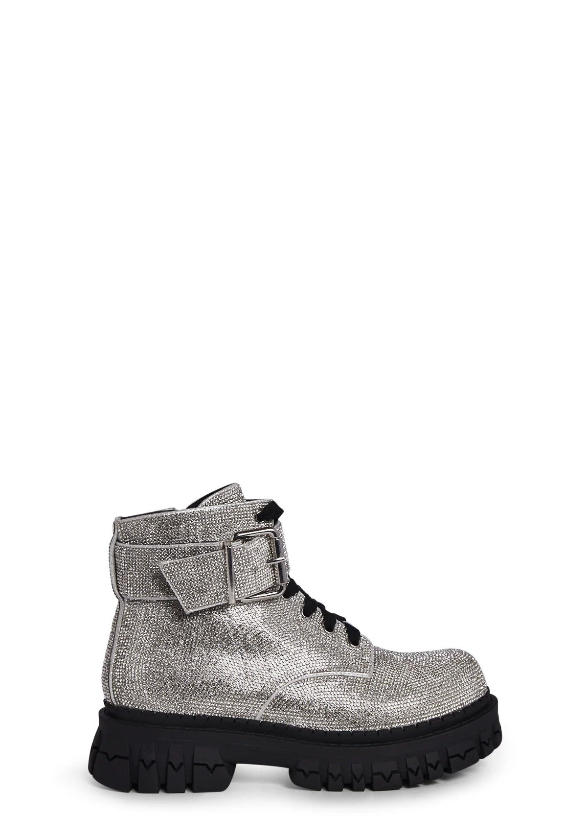 Hype Status Combat Boots - Silver