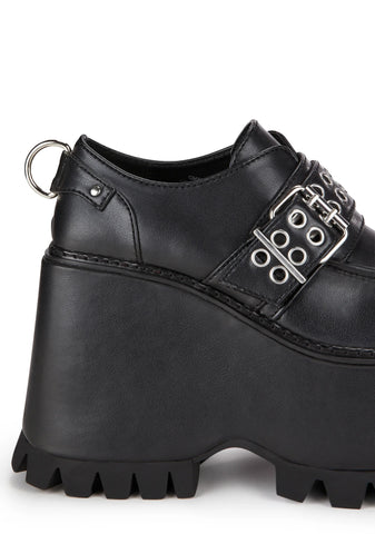 Swear Word Platform Loafers - Matte