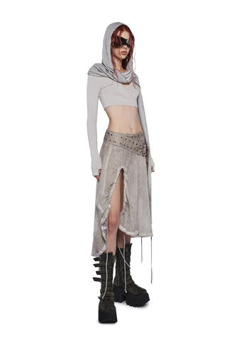 Fader Asymmetrical Midi Skirt