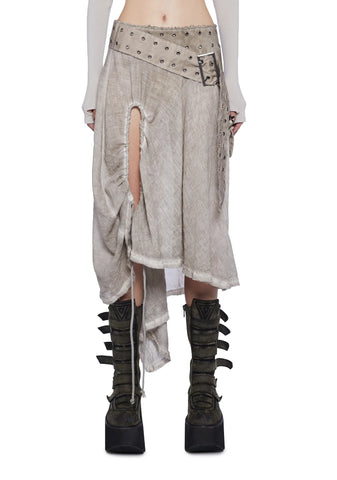 Fader Asymmetrical Midi Skirt