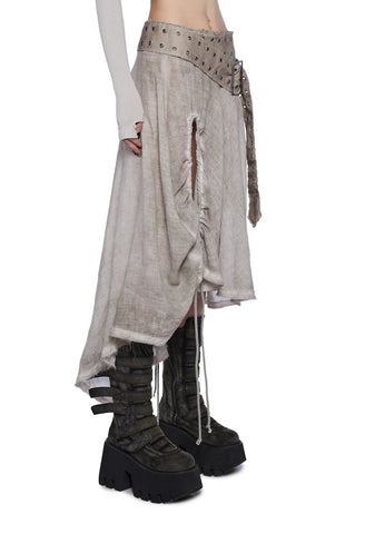 Fader Asymmetrical Midi Skirt