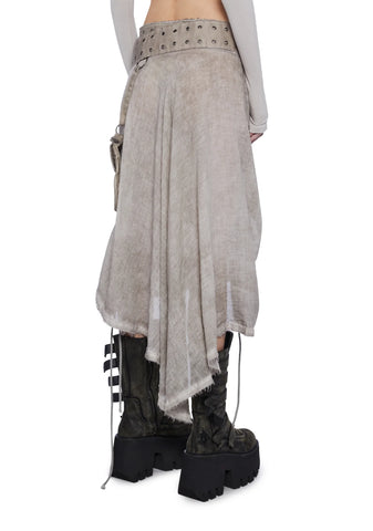 Fader Asymmetrical Midi Skirt