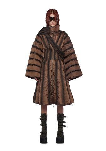 Fader Puffer Jacket And Scarf