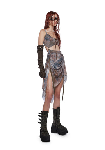 Fader Corset Midi Dress