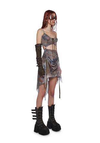 Fader Corset Midi Dress