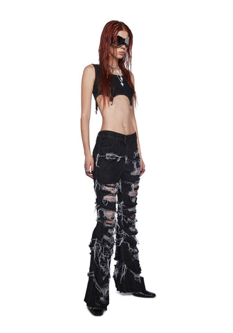 Fader Garter Strap Ribbed Tank