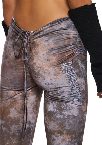 Fader V-Cut Washed Bell Bottoms - Rust
