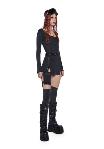 Fader Thermal Long Sleeve Dress