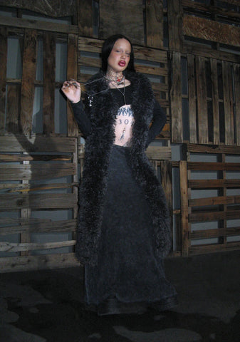 Fader Distressed Knit Duster