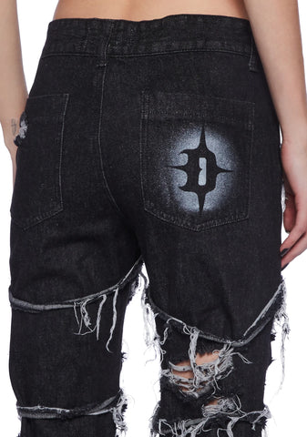 Fader Unisex Distressed Jeans