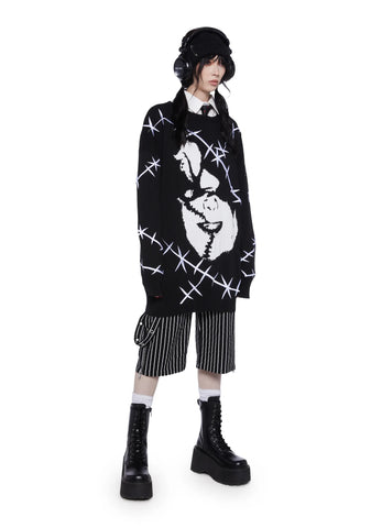 Face Off Knit Sweater