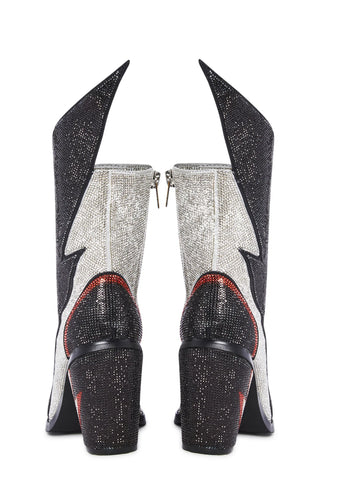 Sheriff Shine Cowboy Boots - Noir Ziggy