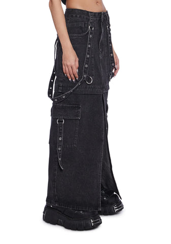 Bondage Midi Skirt