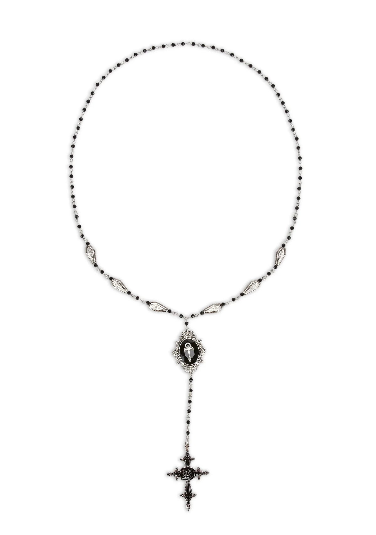 Be Forgiven Cross Rosary Necklace