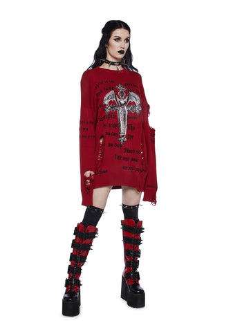 Blood Prey Oversized Sweater
