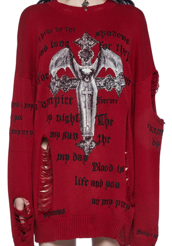Blood Prey Oversized Sweater