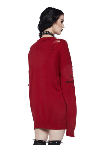 Blood Prey Oversized Sweater