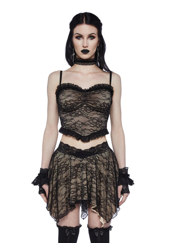 Stop Me Knit Cami Top - Nude