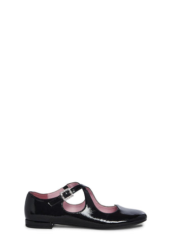 Halcyon Gaze Mary Janes - Black