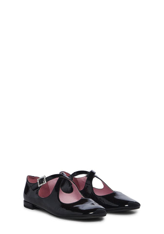 Halcyon Gaze Mary Janes - Black