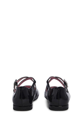 Halcyon Gaze Mary Janes - Black