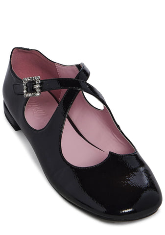 Halcyon Gaze Mary Janes - Black